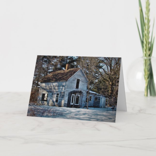 Weihnachtskarte "geschlagen in der Vergangenheit" Karte (Vorderseite)