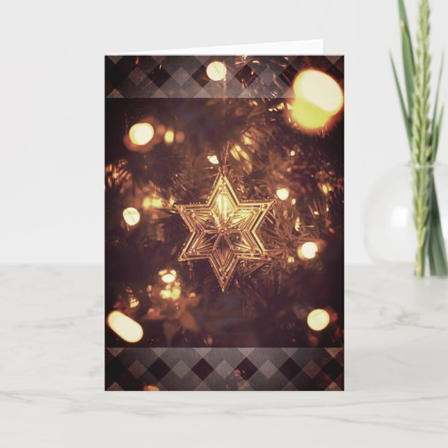 Weihnachtskarte - Glanz schaffen Karte (Vorderseite)