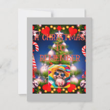 Weihnachtskarte, Größe: 4,25" x 5,5",