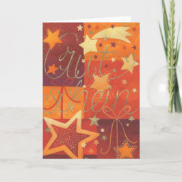 Weihnachtskarte Gutschein Feiertagskarte