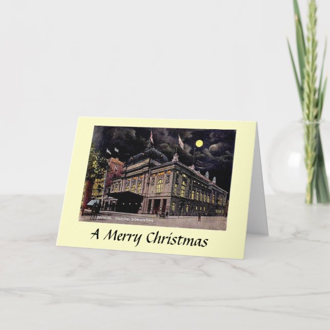 Weihnachtskarte - Hamburg, Deutschland Feiertagskarte (Vorderseite)
