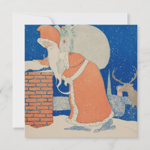 Weihnachtskarte   Happy Santa Feiertagskarte