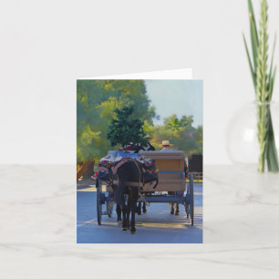 Weihnachtskarte: Heiligabend im Todetal Feiertagskarte