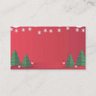 Weihnachtskarte heiraten visitenkarte