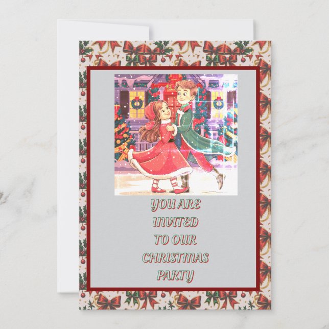 Weihnachtskarte herunterladen einladung (Vorderseite)