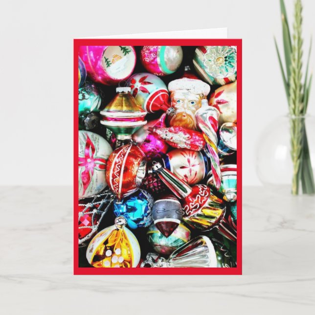 Weihnachtskarte "Herzlichen Glückwunsch für Erinne Feiertagskarte (Vorderseite)