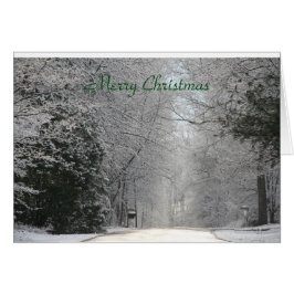 Weihnachtskarte, Hi-deo Fotografie Snowy Scene