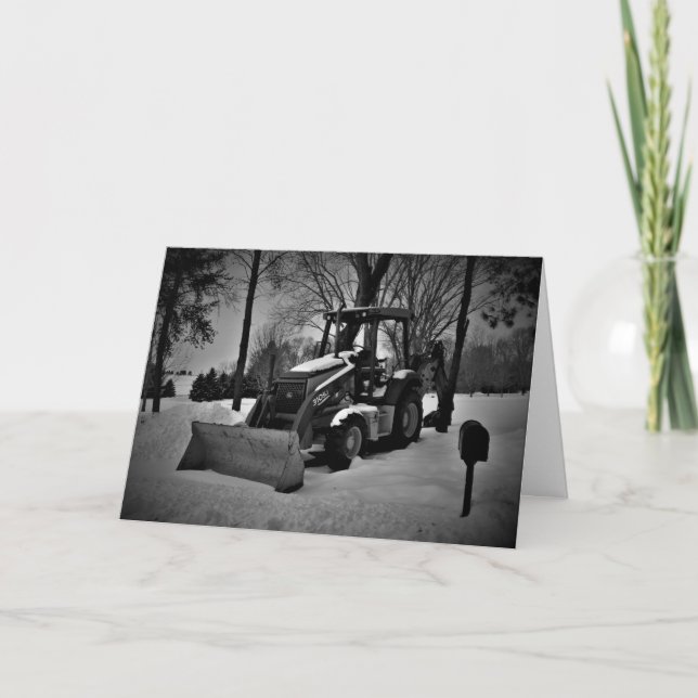 Weihnachtskarte "Homestead Tractor" Karte (Vorderseite)