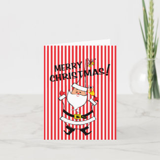 Weihnachtskarte im Retro-Stil Feiertagskarte