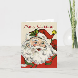 Weihnachtskarte im Retro-Stil Feiertagskarte