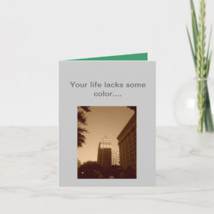 Weihnachtskarte in Farbe Feiertagskarte