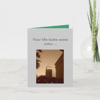 Weihnachtskarte in Farbe Feiertagskarte