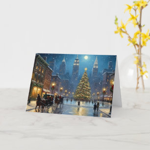 Weihnachtskarte in New York Karte