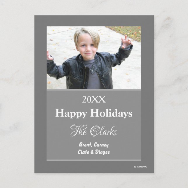 Weihnachtskarte Jede Farbe Postkarte - HAMbWG (Vorderseite)