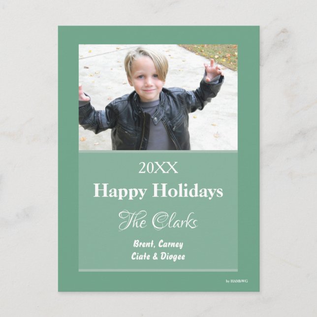 Weihnachtskarte Jede Farbe Postkarte - HAMbWG (Vorderseite)