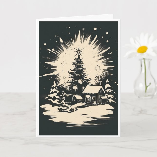 Weihnachtskarte Karte (Kleine Pflanze)