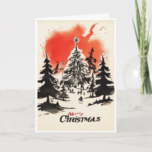 Weihnachtskarte Karte (Vorderseite)
