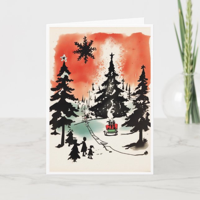 Weihnachtskarte Karte (Vorderseite)