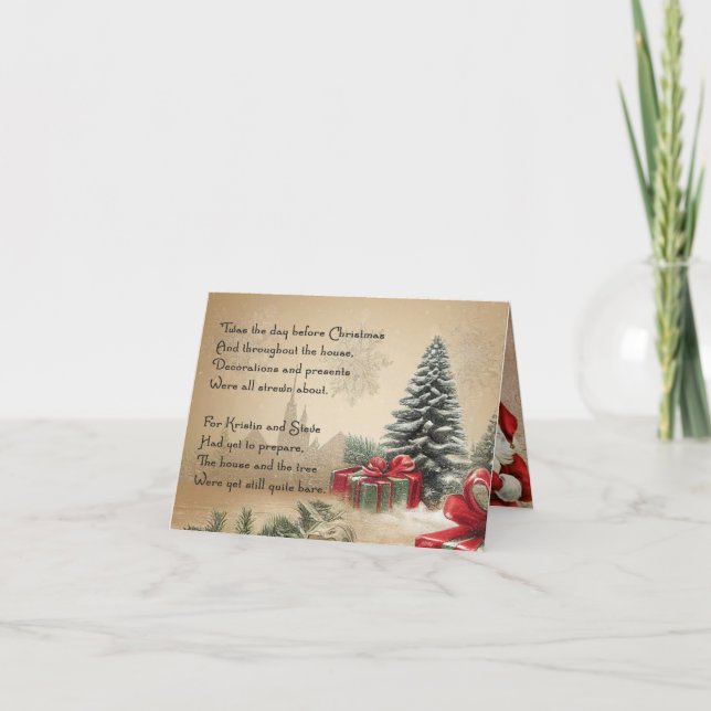 Weihnachtskarte Karte (Vorderseite)