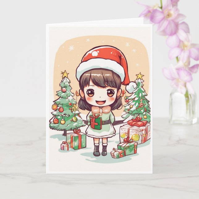 Weihnachtskarte Karte (Orchidee)