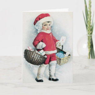 Weihnachtskarte - Kinderkarte Feiertagskarte