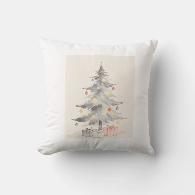 Weihnachtskarte Kissen (Vorderseite)