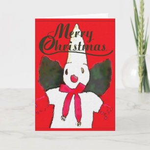Weihnachtskarte Kleiner New Orleans Schneemann Feiertagskarte