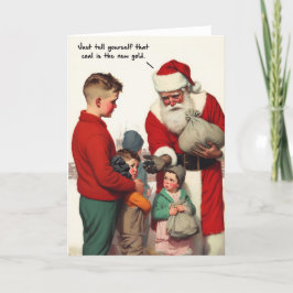 Weihnachtskarte - Kohle aus St. Nick Feiertagskarte