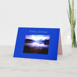 Weihnachtskarte, Lake McDonald Glacier NP Feiertagskarte