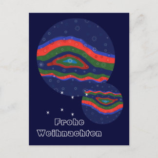 Weihnachtskarte..Lichtsterne Postkarte