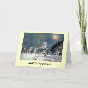 Weihnachtskarte - Lincoln, Nebraska, USA Feiertagskarte