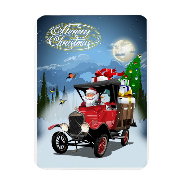 Weihnachtskarte Magnet (Vertikal)