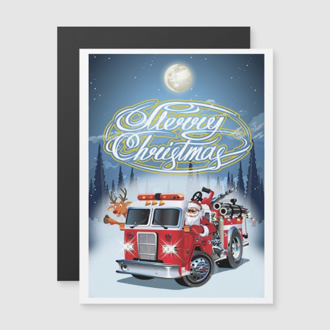 Weihnachtskarte Magnetkarte (Vorne/Hinten)