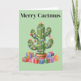 Weihnachtskarte - Merry Cactmus Karte