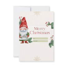 Weihnachtskarte mit Aquarellfarben, nicht im Foto