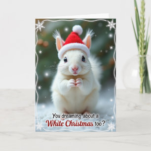 Weihnachtskarte mit ätherischer Kreatur Karte