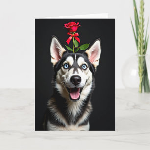Weihnachtskarte mit blauen Augen Karte