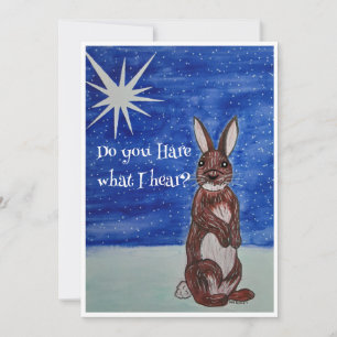 Weihnachtskarte mit Bunny Feiertagskarte