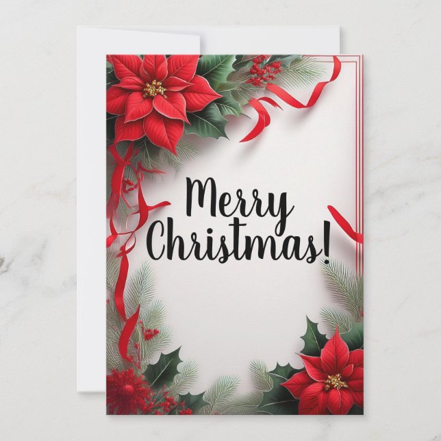 Weihnachtskarte mit Einzelbild Feiertagskarte (Vorderseite)