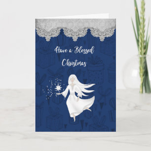 Weihnachtskarte mit Engel Karte