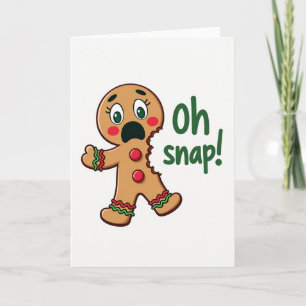 Weihnachtskarte mit fantastischem Keks Karte