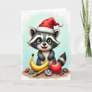 Weihnachtskarte mit festlichem Tier Karte
