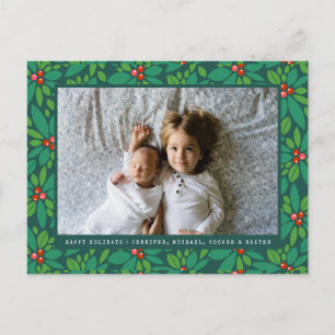 WEIHNACHTSKARTE MIT FOTO Weihnachten Rot & Grün