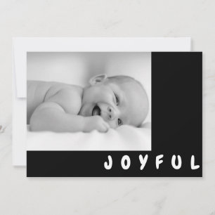 Weihnachtskarte mit fröhlichem Kinderfoto in Schwa Feiertagskarte