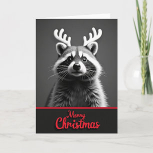 Weihnachtskarte mit Geweihtier Karte