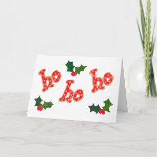 Weihnachtskarte mit Holly Feiertagskarte