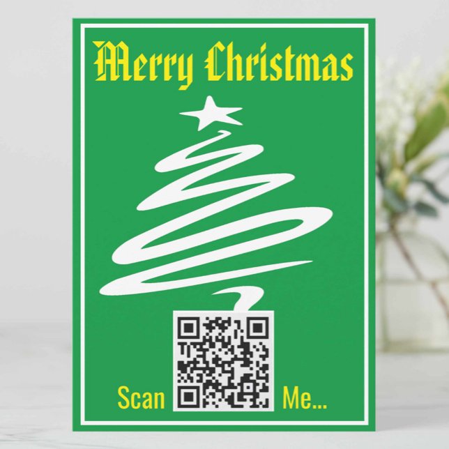 Weihnachtskarte mit Ihrem QR-Code (Von Creator hochgeladen)