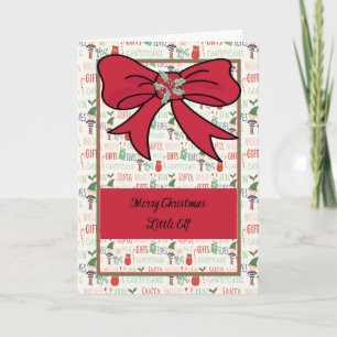 Weihnachtskarte mit Little Elves Karte