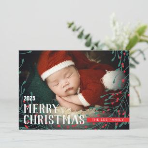 Weihnachtskarte mit Personalisiertem Bild Feiertagskarte