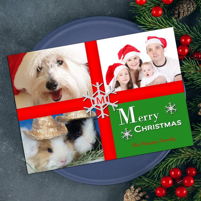 Weihnachtskarte mit personalisiertem Foto Feiertagskarte (Von Creator hochgeladen)
